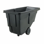 Rubbermaid Tilt Truck, 1/2 Cubic Yard, 300-lb. Cap., Black (RCP 9T17 BLA)