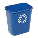 Continental Blue Recycle 13 Gallon Bin
