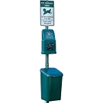 Dogipot 1010 Poly Pet Waste Station with Aluminum Post