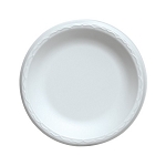  9 in. - Non-Laminated Foam Plates, White - 500/cs